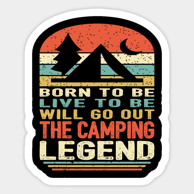 The Camping Legend Sticker by pa2rok